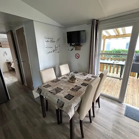 Camping Mobil-home 3ch 8 Pers - Les Charmettes K100 -